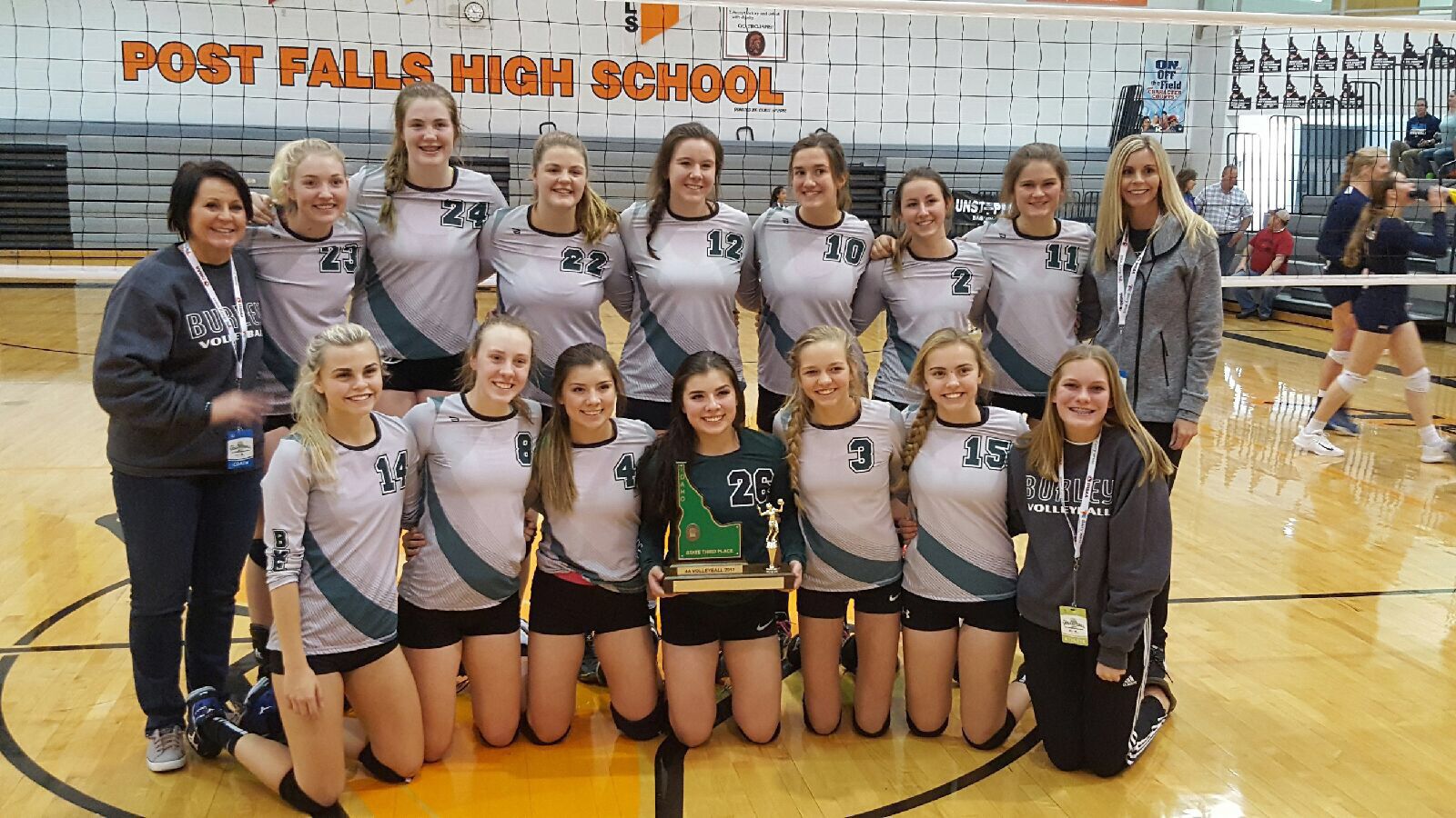 Burley 2017 4A state volleyball third place